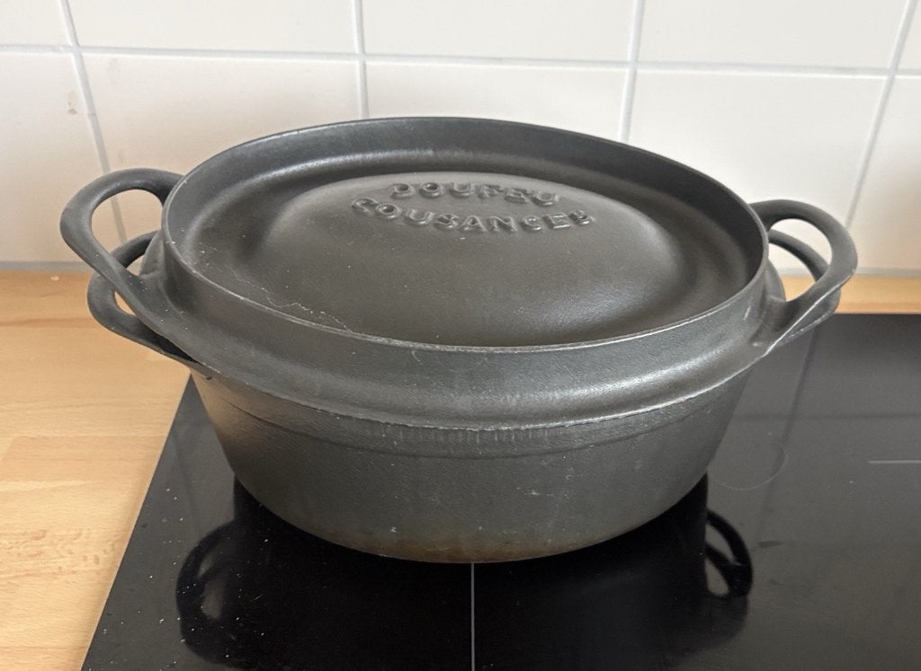 Gietijzeren braadpan, Geschikt voor inductie, Le Creuset, Ophalen of Verzenden, Zo goed als nieuw
