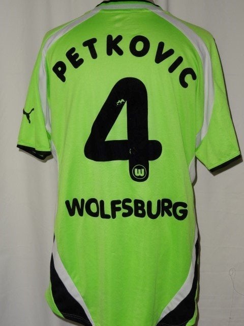 voetbalshirt Wolfsburg nummer 4 Petkovic maat XL, Maat XL, Verzenden, Zo goed als nieuw, Shirt