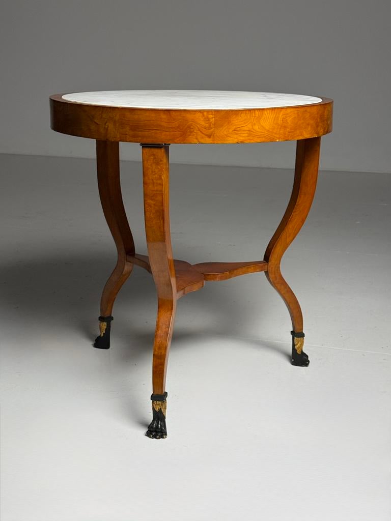 2x Gueridon tafel Empire stijl 20e eeuw, Ophalen