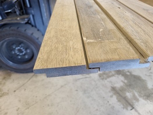 2.73 m2 halfhoutse velling delen - Greywash - nr: HP507, Ophalen, Planken, Nieuw, Hardhout