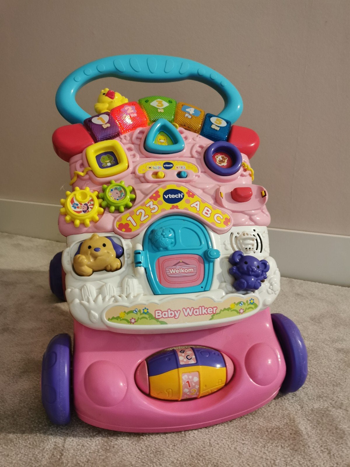Vtech Baby Walker loopwagen met activiteitenpaneel, Ophalen, Zo goed als nieuw, 6 maanden tot 2 jaar