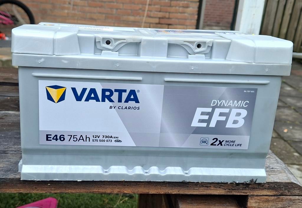 Varta Dynamic EFB E46 75Ah 12V 730A Start-Stop Accu, Ophalen of Verzenden, Nieuw
