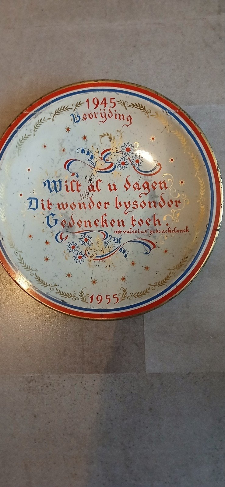 Herdenkingsbord 1945-1955 Bevrijding Nederland, Ophalen of Verzenden