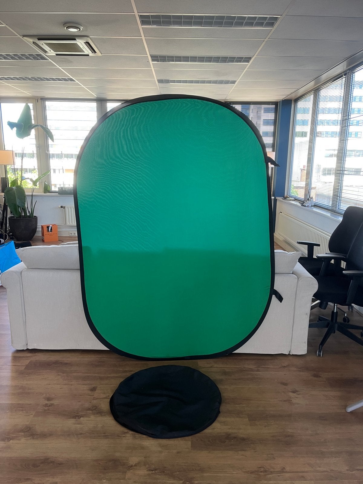 Opvouwbare Chromakey Achtergrond Groen/Blauw 150x200cm, Audio, Tv en Foto, Fotografie | Fotostudio en Toebehoren, Ophalen, Gebruikt