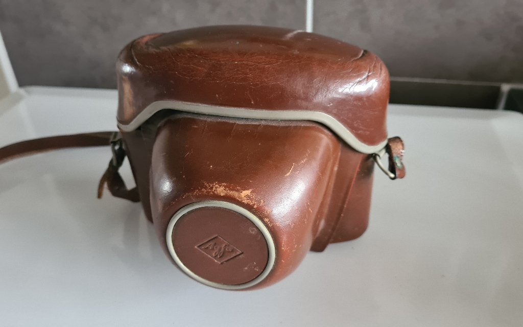 Agfa lederen filmcamera standby tas - Vitessa / Silette, Verzamelen, Ophalen of Verzenden, 1940 tot 1960, Fototoestel