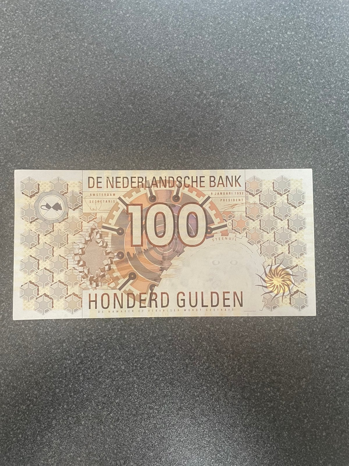 100 gld 1992, Postzegels en Munten, Bankbiljetten | Nederland, Ophalen of Verzenden, 100 gulden