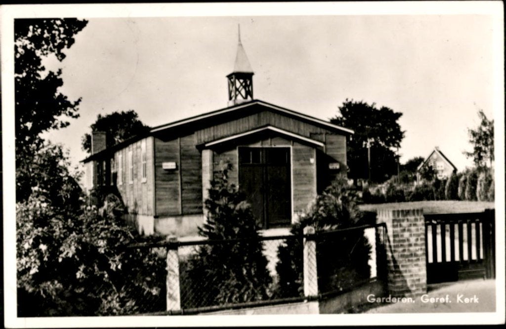 garderen, kvr8-2394 n.h. kerk, Ophalen of Verzenden, 1940 tot 1960, Gelopen, Gelderland