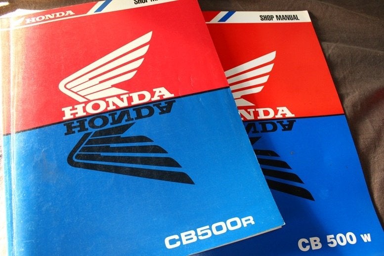 Honda CB500 R 1993 / 1994  motorcycle shop manual, Motoren, Ophalen of Verzenden, Honda