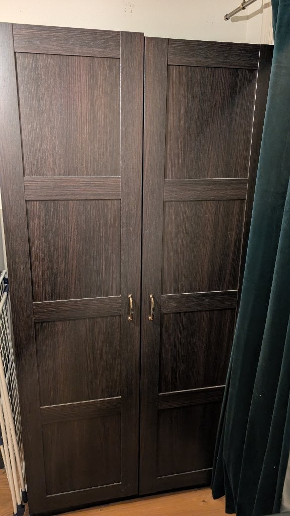 Pax deuren donkerbruin 50x195cm / PAX Doors, Ophalen, Ikea PAX doors, 50 tot 100 cm, 150 tot 200 cm