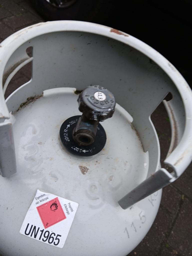 Lege gasfles 11.5 KG - Antargaz (keuring 2027), Ophalen of Verzenden, Gebruikt