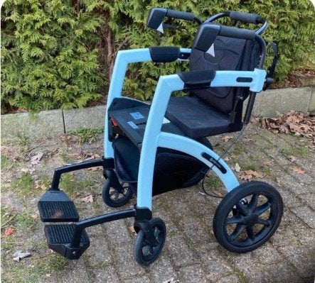 Rollz motion blauw, Diversen, Rollators, Ophalen, Opvouwbaar, Zo goed als nieuw