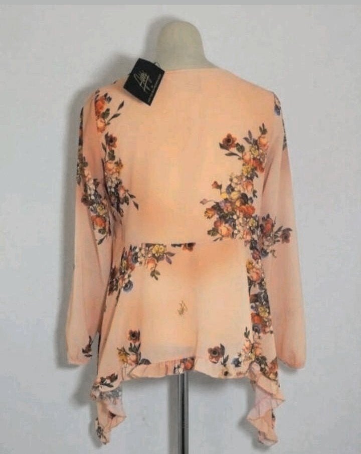 Oranje haute couture blouse van Addy van den Krommenacker, Kleding | Dames, Verzenden, Nieuw, Maat 38/40 (M), Oranje