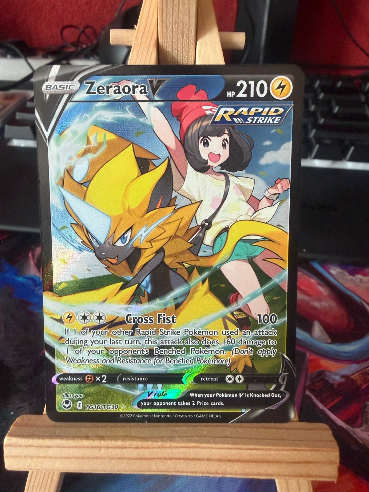 Zeraora tg16, Hobby en Vrije tijd, Verzamelkaartspellen | Pokémon, Ophalen of Verzenden