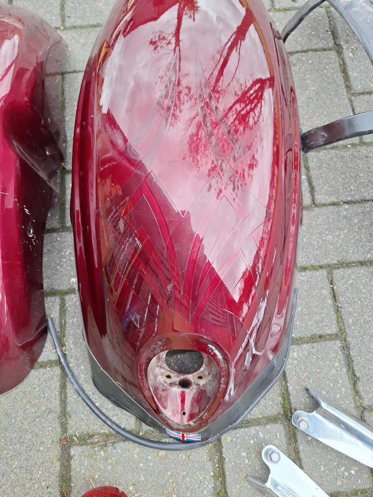 Diverse motoronderdelen: achterlichten, beugels, spatborden, Ophalen of Verzenden, Gebruikt