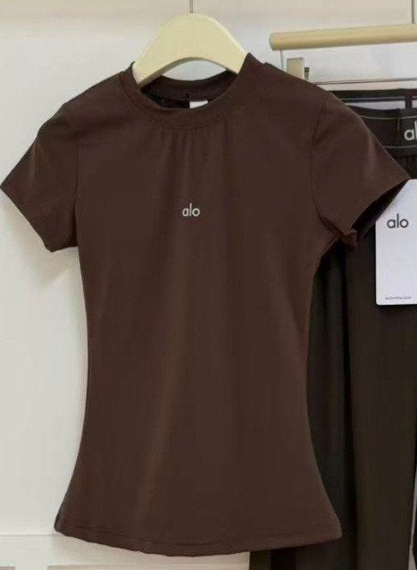 ALO Yoga Setje Bruin Maat S, Bruin, ALO, Ophalen of Verzenden, Maat 36 (S)