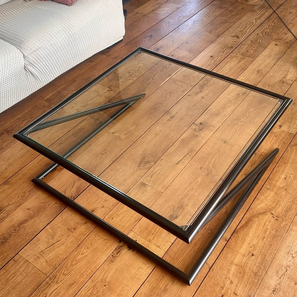 Vintage Harvink "Z" salontafel, Ophalen, Gebruikt, 50 tot 100 cm, 50 tot 100 cm