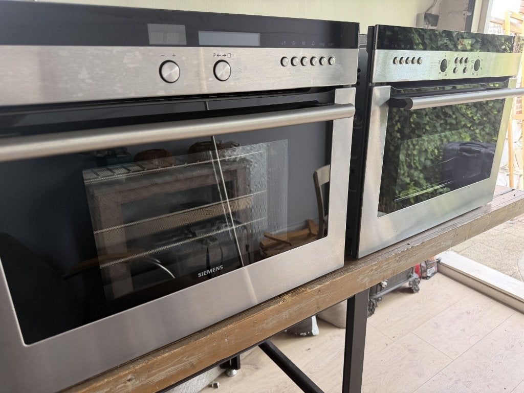 Siemens HB26D550 inbouwstoomoven 45 cm – als nieuw, Ophalen, 45 tot 50 cm, Siemens, Inbouw
