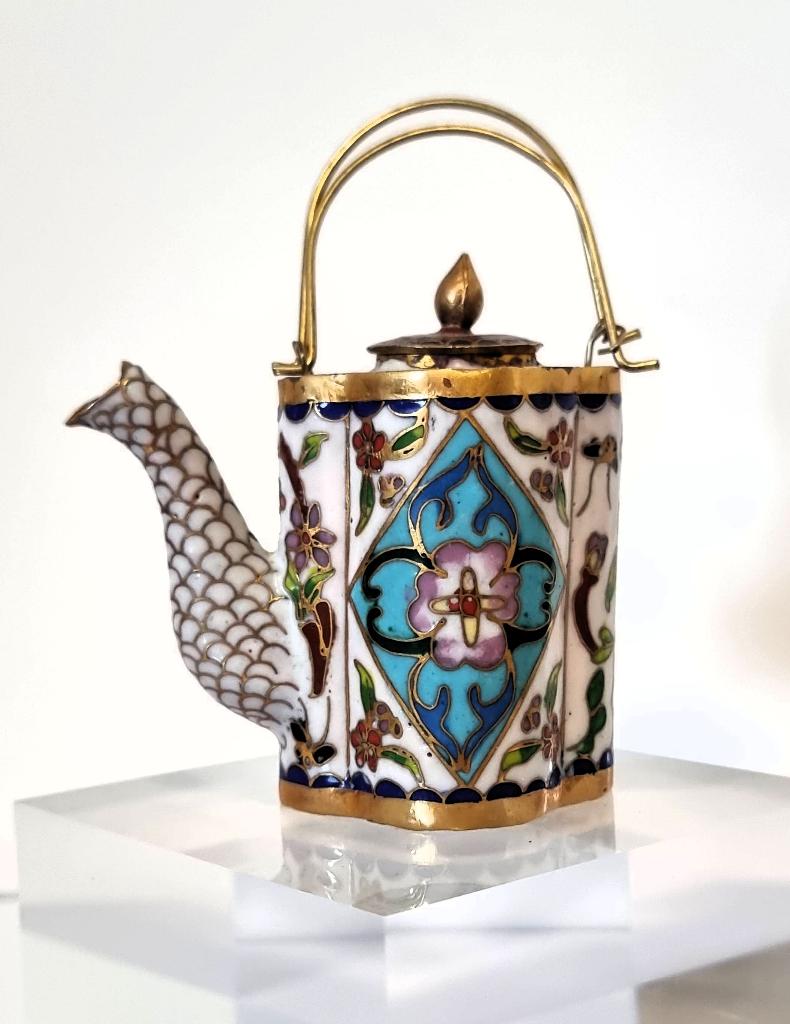 Cloisonne kannetje / keteltje., Ophalen of Verzenden, Zo goed als nieuw, Overige typen