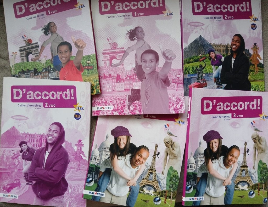 D'ACCORD 3e editie FRANS Onderbouw VWO 1e +2e +3e jaar SET, Boeken, Gelezen, Frans, VWO, Verzenden