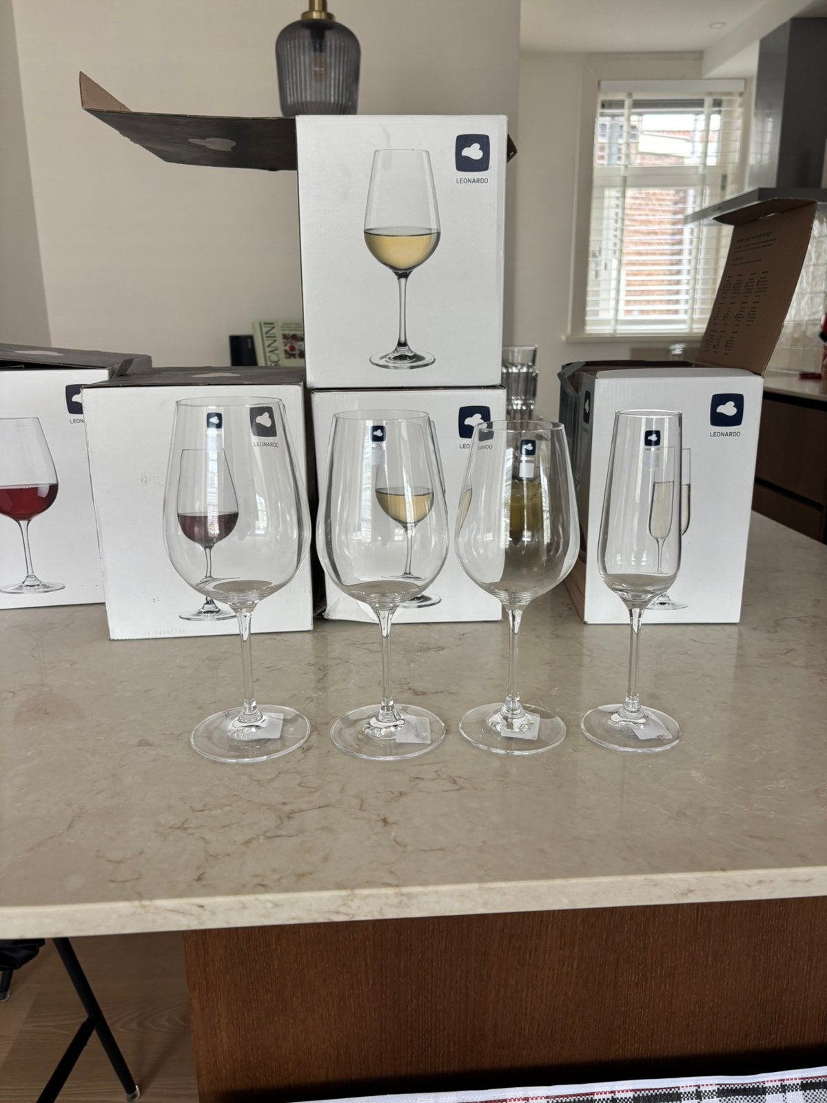 Wijnglazenset Leonardo - Tivoli, Ophalen, Glas of Glazen, Overige stijlen, Glas