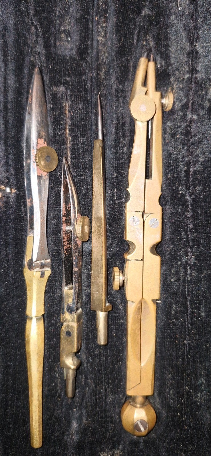 antieke passerset, Antiek en Kunst, Ophalen of Verzenden
