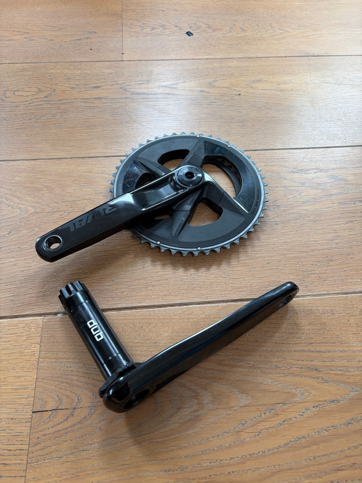 SRAM Rival AXS 2x12 DUB Crankstel 172.5mm, Crankstel of Pedalen, Gebruikt, Ophalen of Verzenden, Aluminium