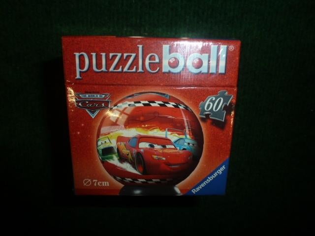 NIEUW Disney Cars Puzzel bal 7cm 60 puzzelstukjes, Ophalen of Verzenden, Meer dan 50 stukjes, Nieuw, 6 jaar of ouder