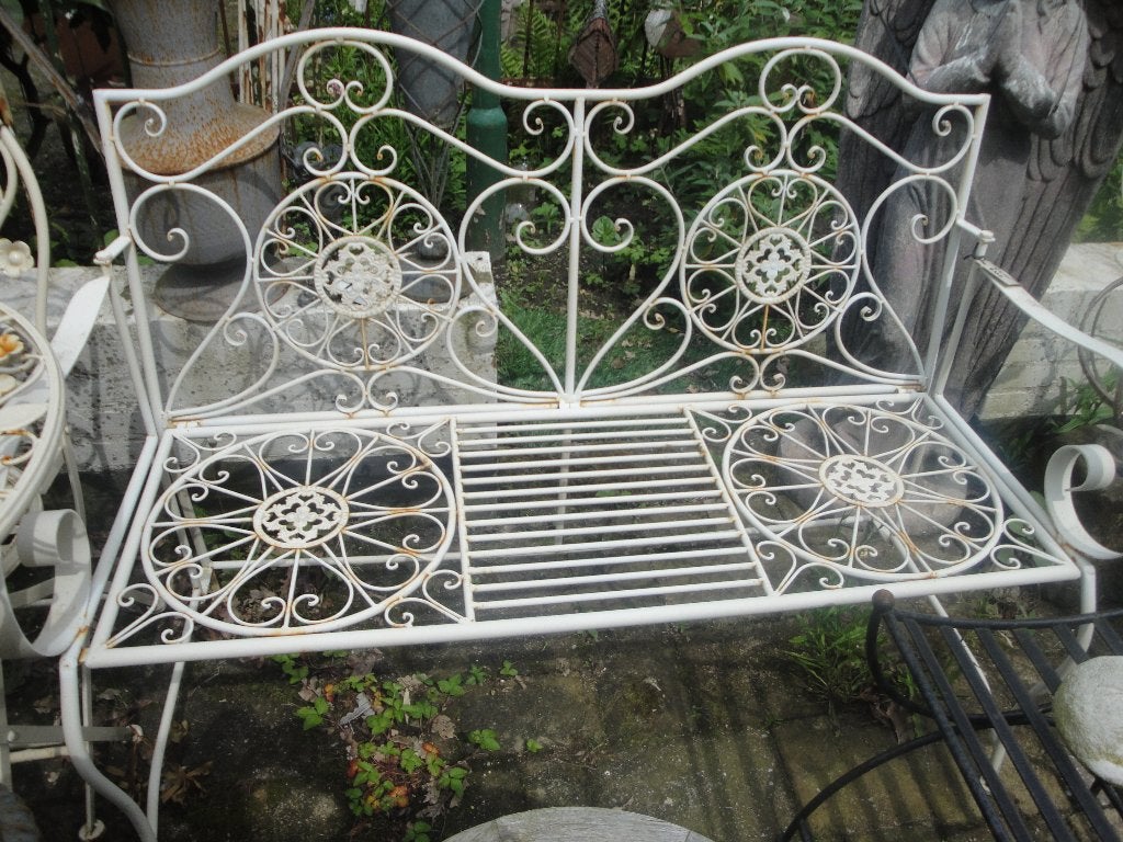 sierlijk engels metalen tuin bankje, Ophalen, Nieuw