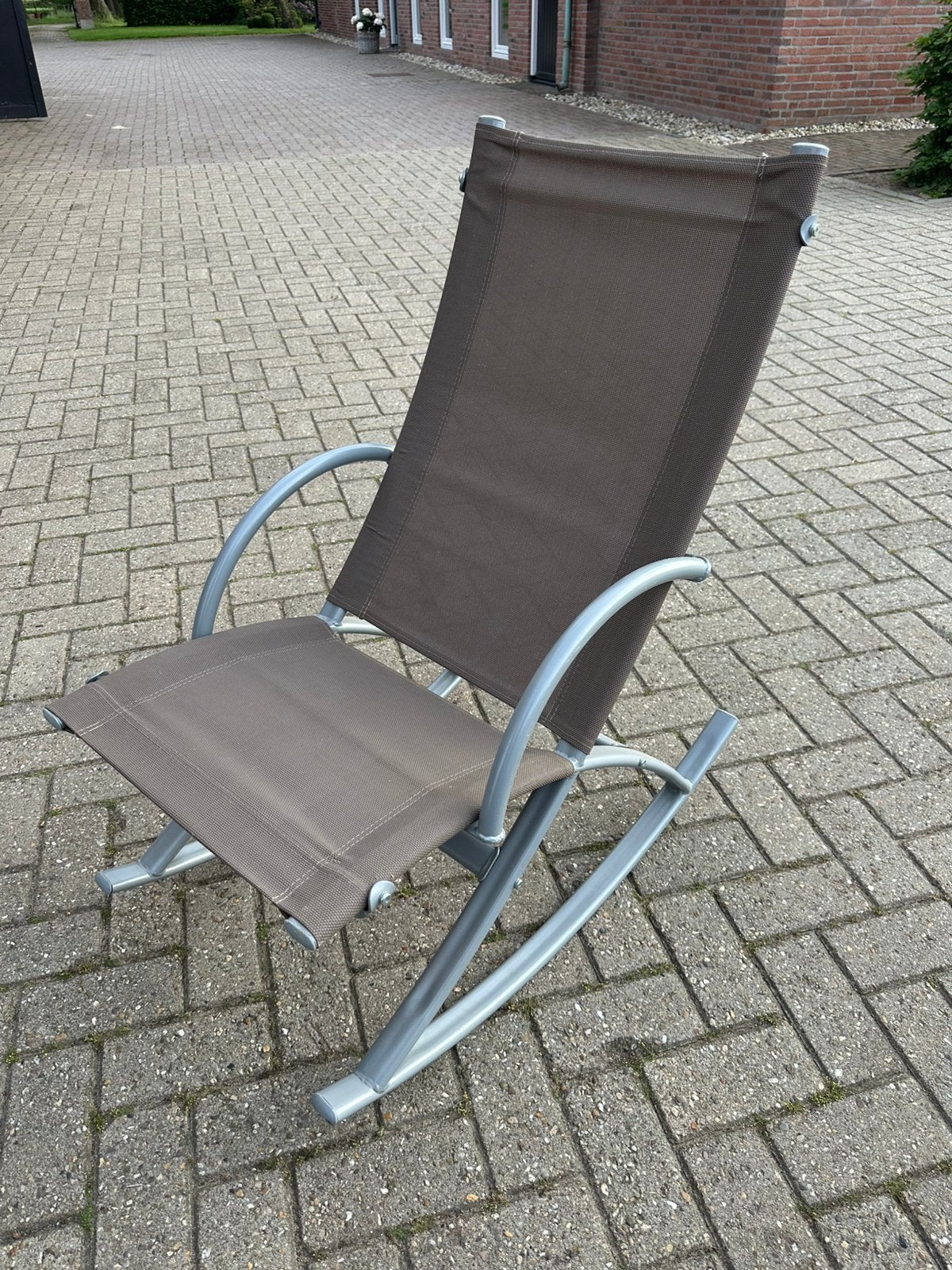 Comfortabele schommelstoel, Tuin en Terras, Ophalen, Aluminium