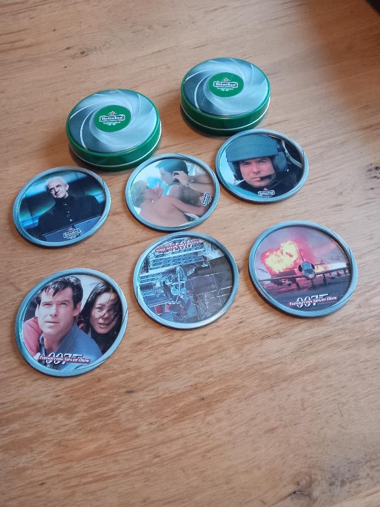 James Bond 007 onderzetters, Ophalen of Verzenden, Zo goed als nieuw, Film, Gebruiksvoorwerp