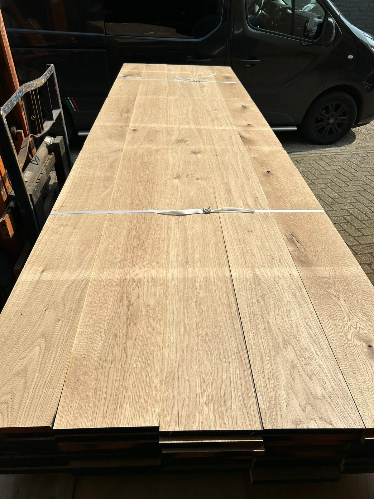 Eiken planken 3700x220x22 mm te koop., Doe-het-zelf en Verbouw, Minder dan 25 mm, Eiken, Nieuw, Ophalen of Verzenden