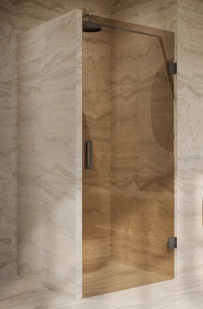 Nieuwe Saniclear douchedeur 70x200 | brons glas | gunmetal, Ophalen, Overige typen, Nieuw, 50 tot 100 cm