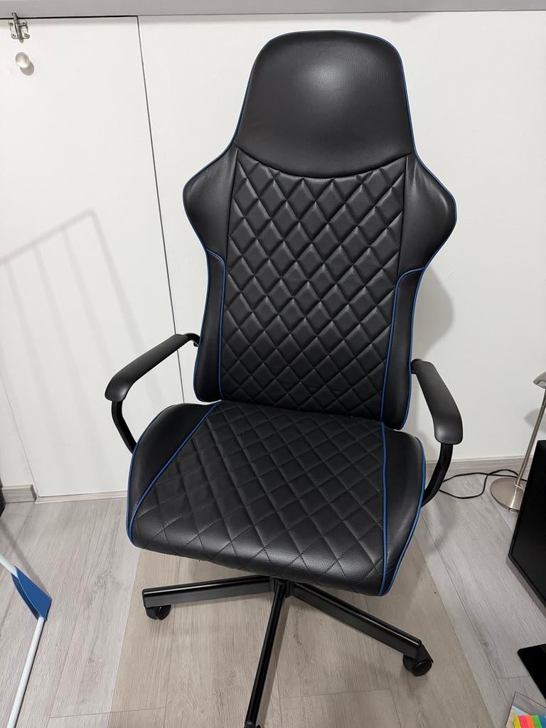 Ikea UTESPELARE gamestoel, Bomstad zwart, Ophalen, Gaming bureaustoel, Zwart, Zo goed als nieuw