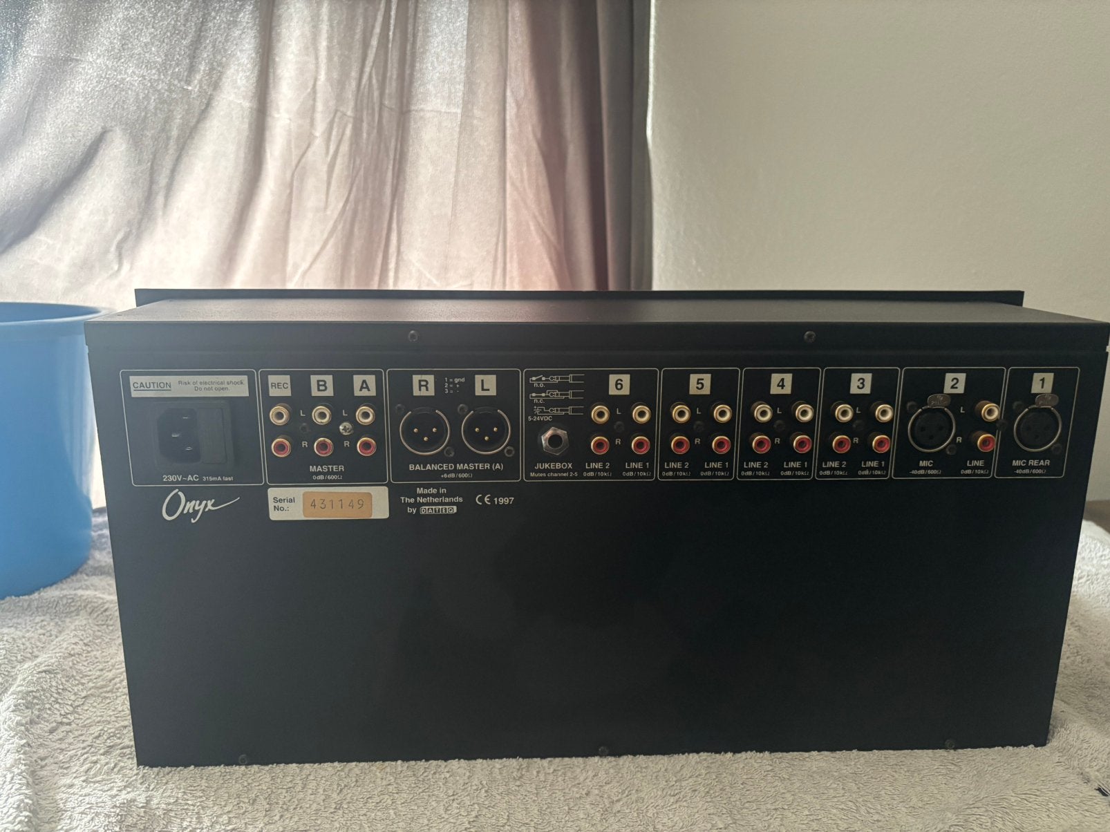 Mengpaneel onyx, Ophalen of Verzenden, Zo goed als nieuw, Audio