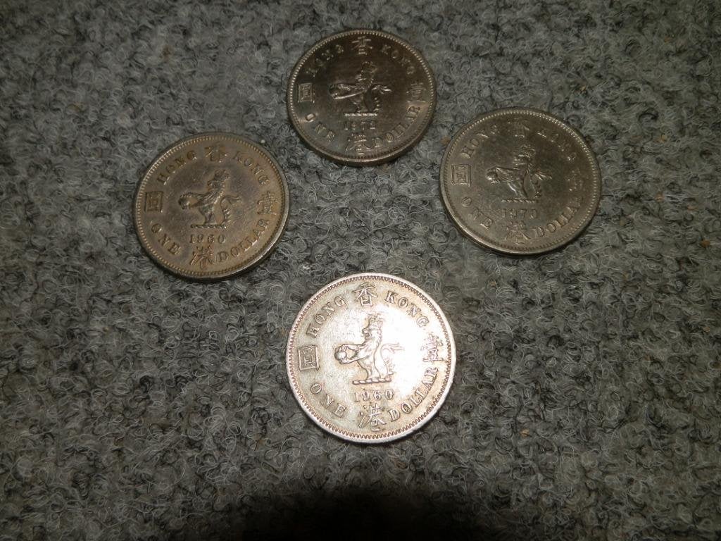 Hong Kong 1 Dollar Lion   jr 1960,19701972, Ophalen of Verzenden, Oost-Azië