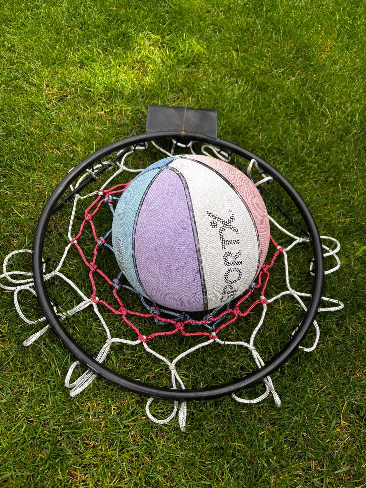 Basketbalnet+ Basketbal, Ophalen, Gebruikt, Ring, Bord of Paal