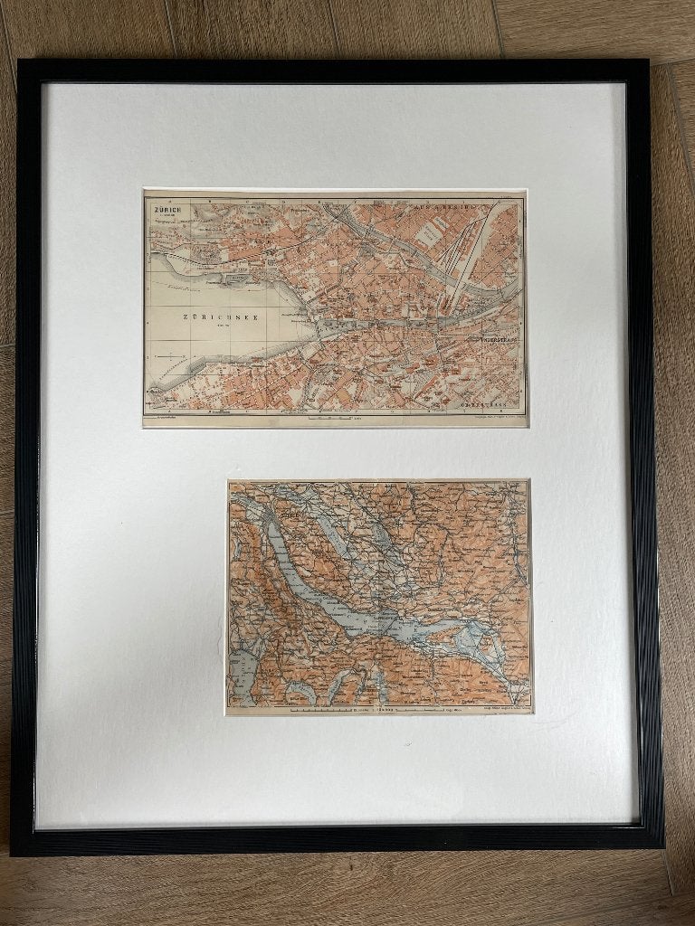 1913 - Zurich en omgeving Zwitserland - P0654-03, Ophalen of Verzenden, Ets, 1900 - 1949
