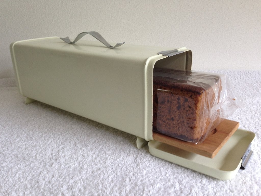 ❤️Vintage BRABANTIA Koektrommel met Chroom Handvat., Verzamelen, Blikken, Ophalen of Verzenden, Gebruikt, Koek(jes), Overige merken