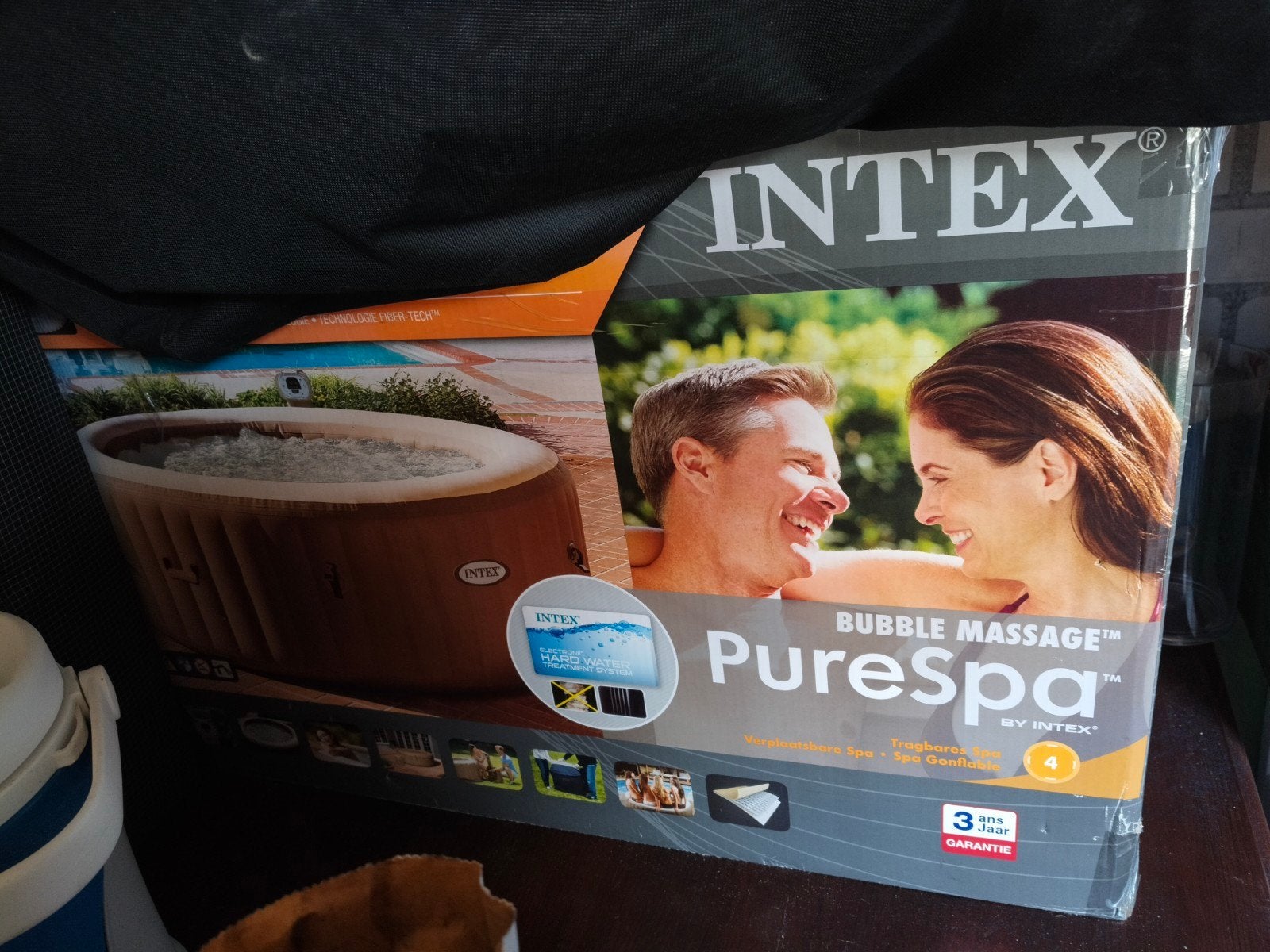 Intex PureSpa Bubble Massage opblaasbare jacuzzi, Ophalen, Gebruikt