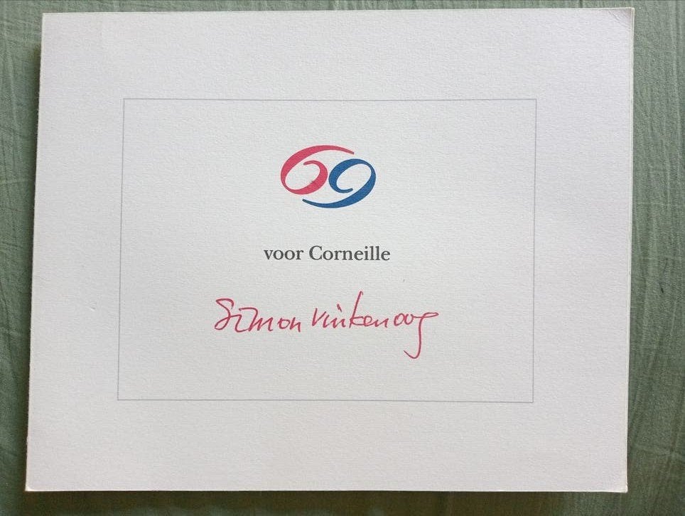 Simon Vinkenoog 69 prent voor Corneille, Antiek en Kunst, Ophalen of Verzenden