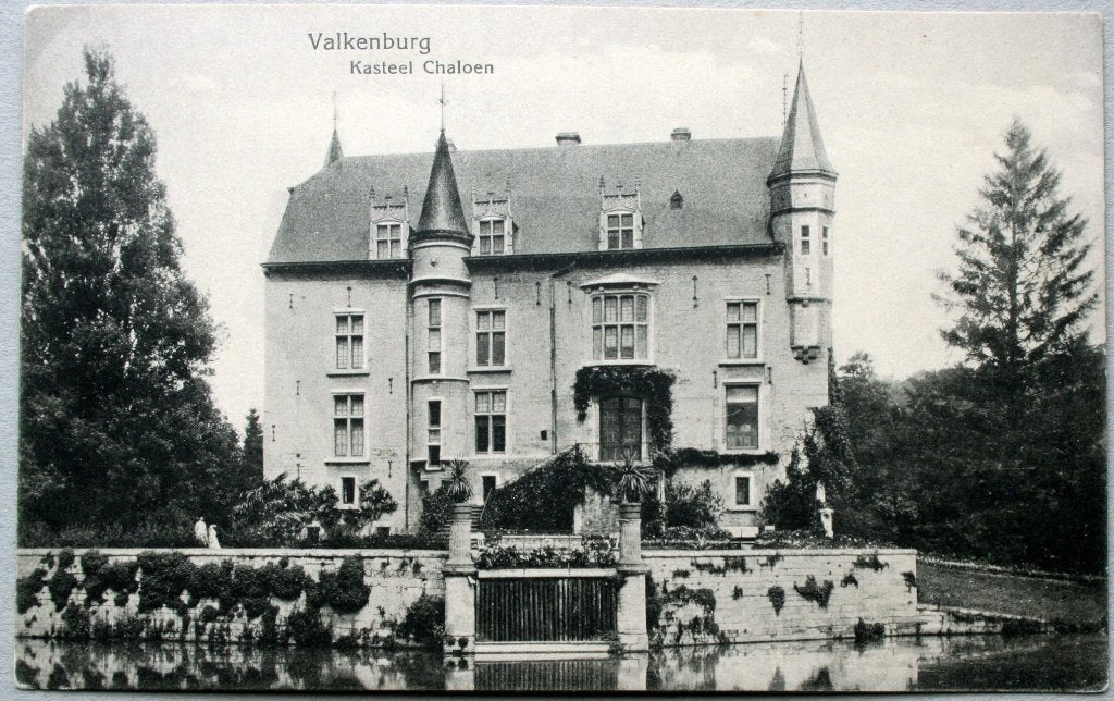 Valkenburg, kasteel Chaloen, Ophalen of Verzenden, 1940 tot 1960, Ongelopen, Limburg