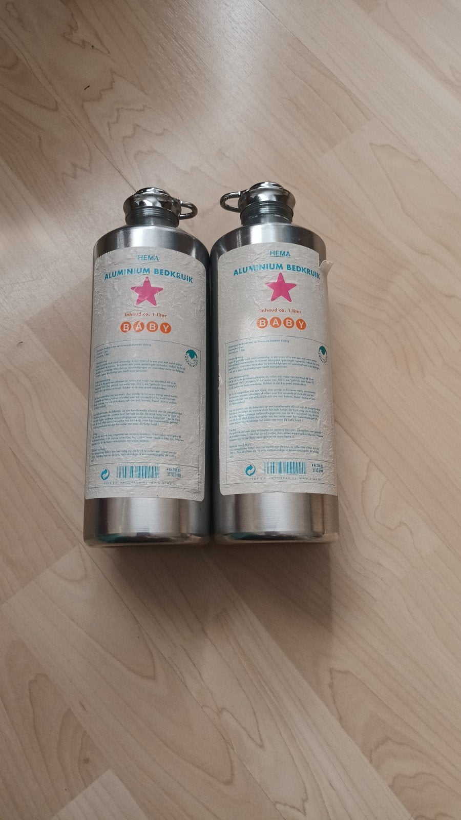 Kruik alumin. x2 en 1L, Kinderen en Baby's, Ophalen of Verzenden