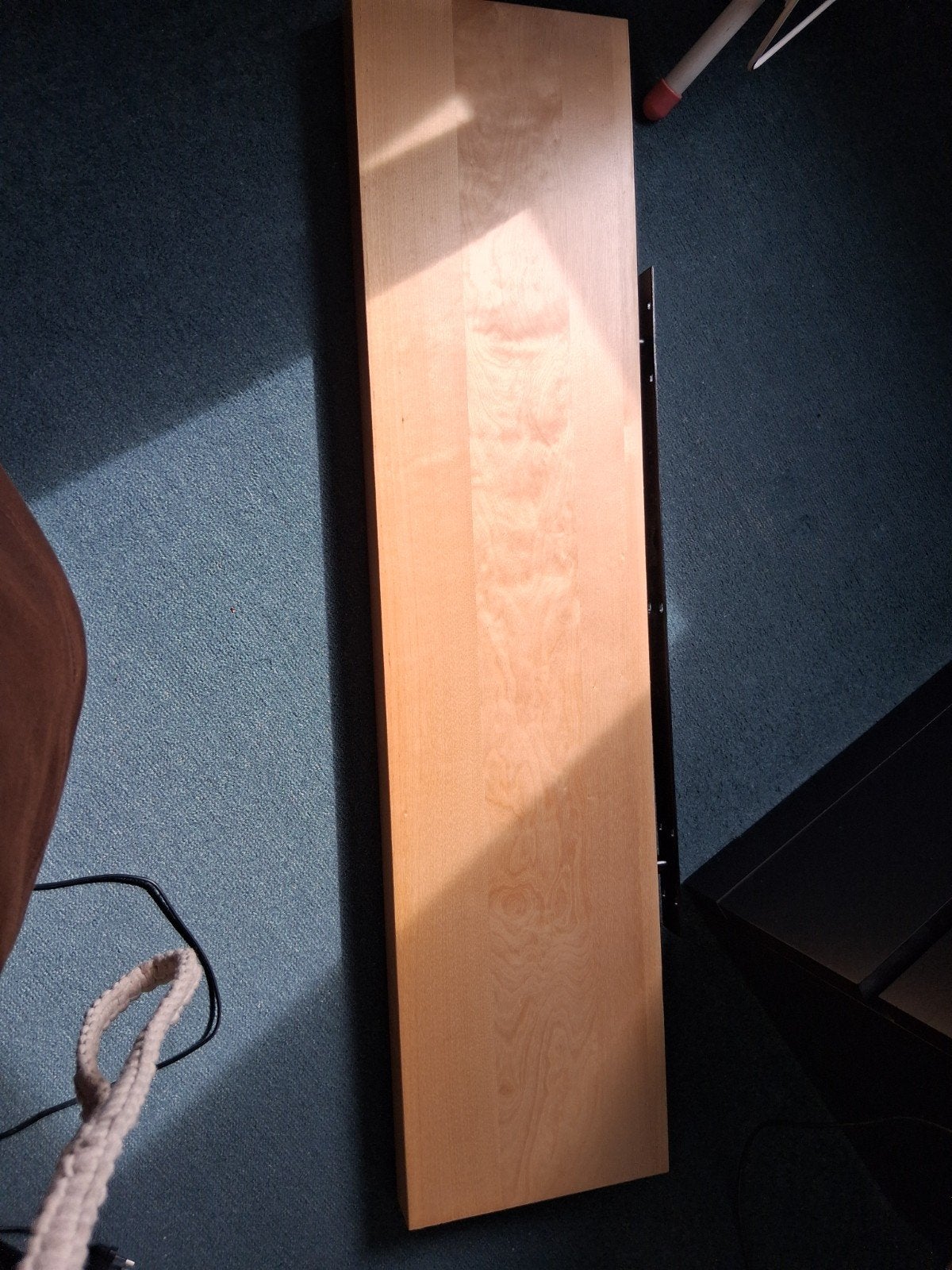 Houten plank 110 cm onzichtbaar op te hangen, Ophalen, Gebruikt