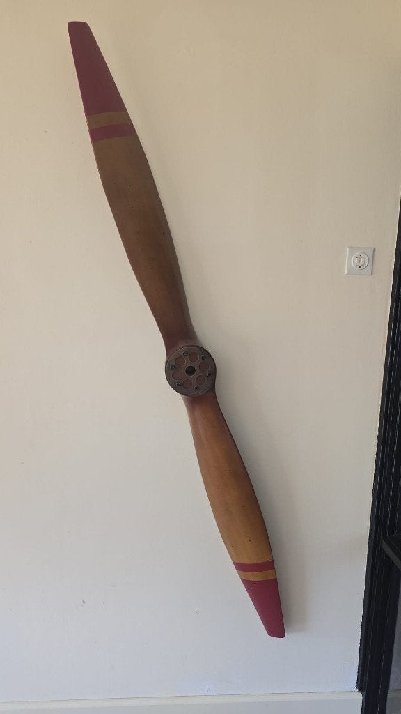 Vliegtuig propeller, wanddecoratie., Ophalen, Hout, 16 cm, Zo goed als nieuw