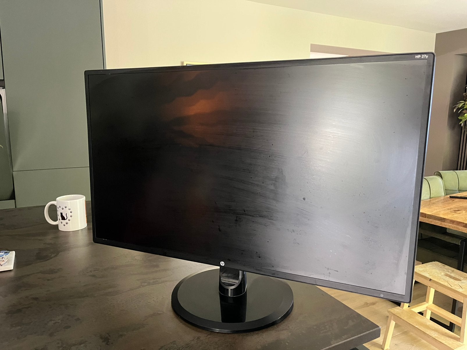 HP monitor, Computers en Software, DVI, Gebruikt, Overige resoluties, 60 Hz of minder