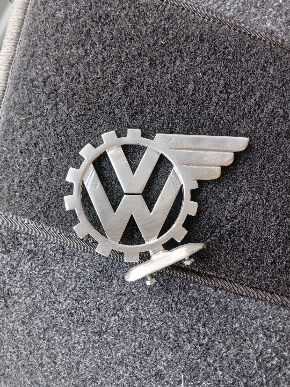 Logo vw "kdf" BETREFT STAANDE LOGO KOFFERKLEP KEVER, Ophalen of Verzenden