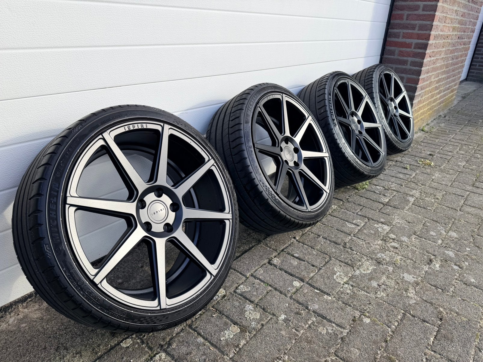 ISPIRI ISR8 19” inch 5x112, Gebruikt, Banden en Velgen, 235 mm, Personenwagen