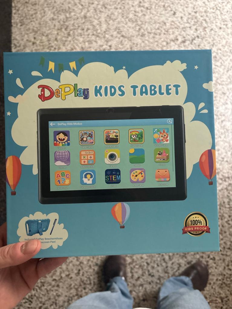 DePlay Kids Tablet - met doos en accessoires, Ophalen of Verzenden, Zo goed als nieuw