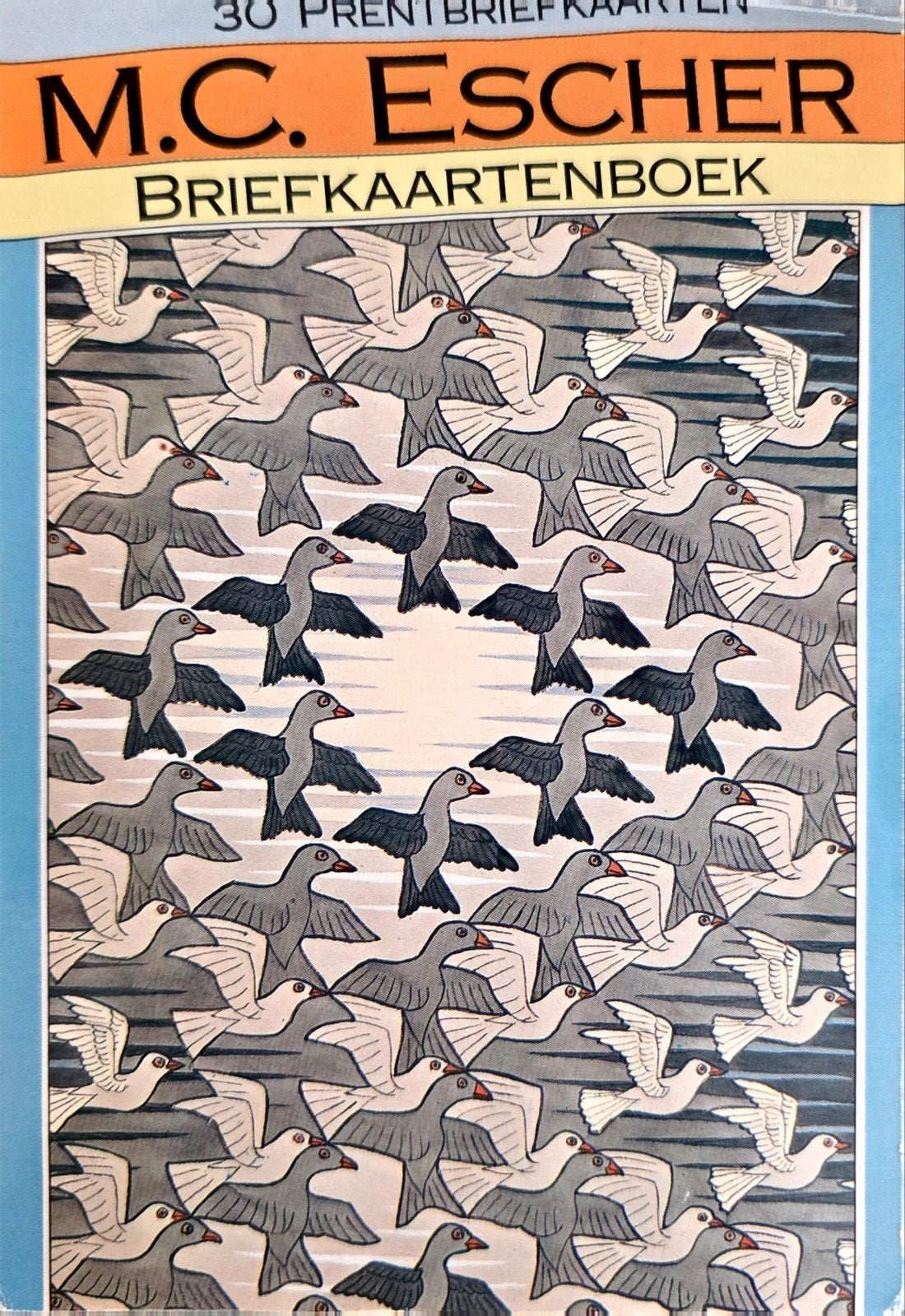 M.C. Escher & Vasarely Briefkaartenboeken - 2 sets, Ophalen of Verzenden, 1980 tot heden, Gelopen