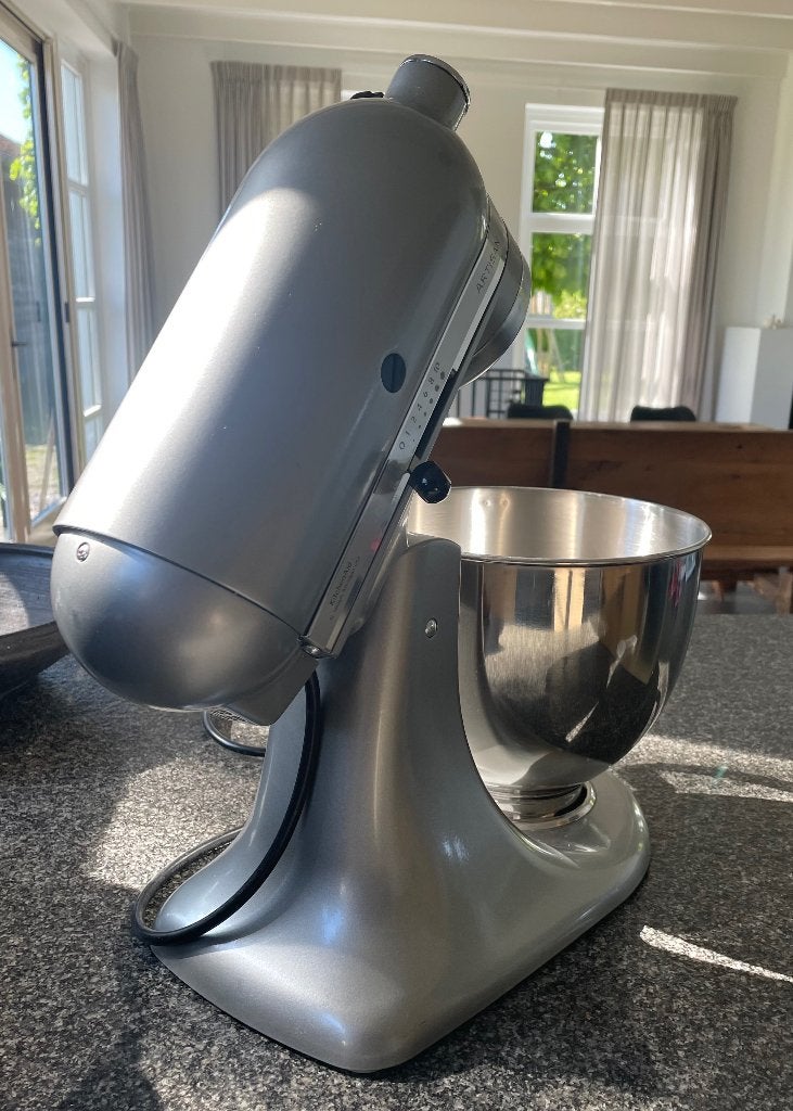 Kitchenaid keukenmixer Artisan, 4 liter of meer, Ophalen of Verzenden, Zo goed als nieuw, 3 snelheden of meer